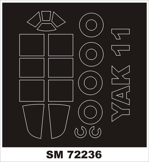 モンテックス SM72236 1/72 YAK-11(RSモデル用) ミニマスク