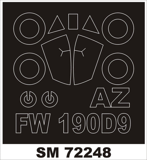 モンテックス SM72248 1/72 Fw 190D-9(AZモデル用) ミニマスク