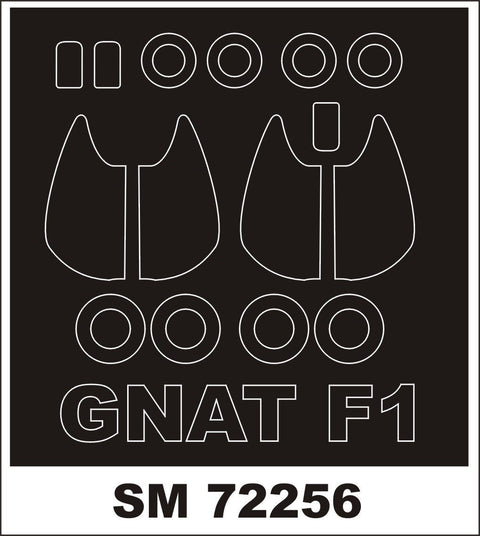 モンテックス SM72256 1/72 GNAT F.1(スペシャルホビー用) ミニマスク