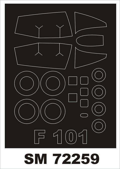 モンテックス SM72259 1/72 F-101 ヴードゥー(バロム用) ミニマスク
