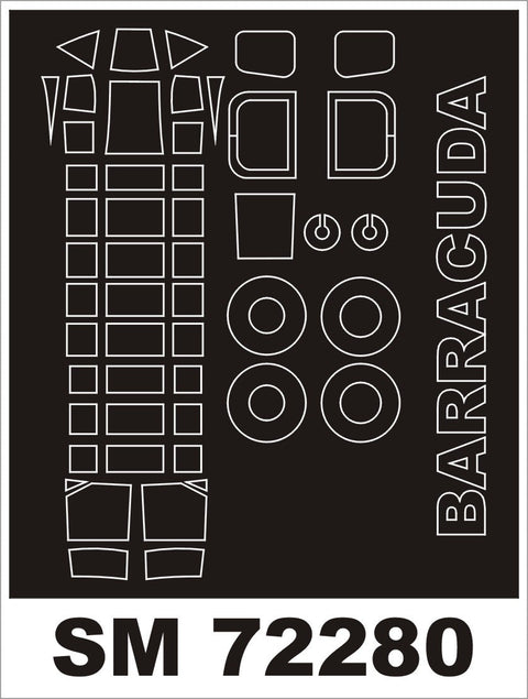 モンテックス SM72280 1/72 バラクーダ(スペシャルホビー用) ミニマスク