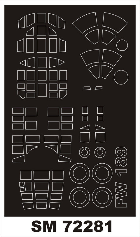 モンテックス SM72281 1/72 Fw 189(ICM用) ミニマスク