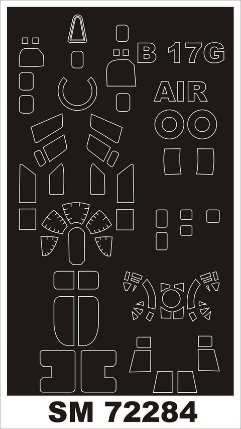 モンテックス SM72284 1/72 B-17G (エアフィックス用) ミニマスク
