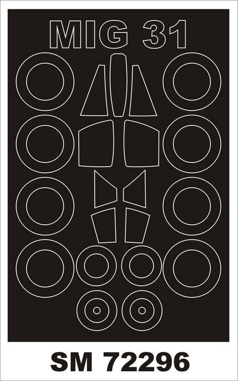 モンテックス SM72296 1/72 MiG-31(トランぺッター用) ミニマスク