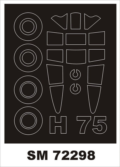 モンテックス SM72298 1/72 カーチス H-75(AZモデル用) ミニマスク