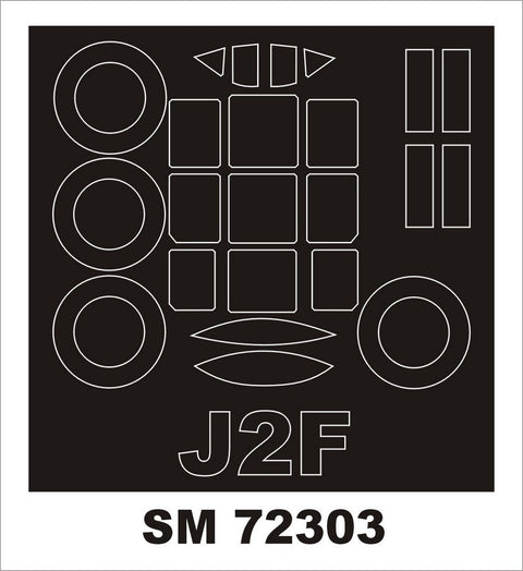 モンテックス SM72303 1/72 J2F ダック(バロム用) ミニマスク