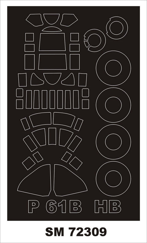 モンテックス SM72309 1/72 P-61B(ホビーボス用) ミニマスク