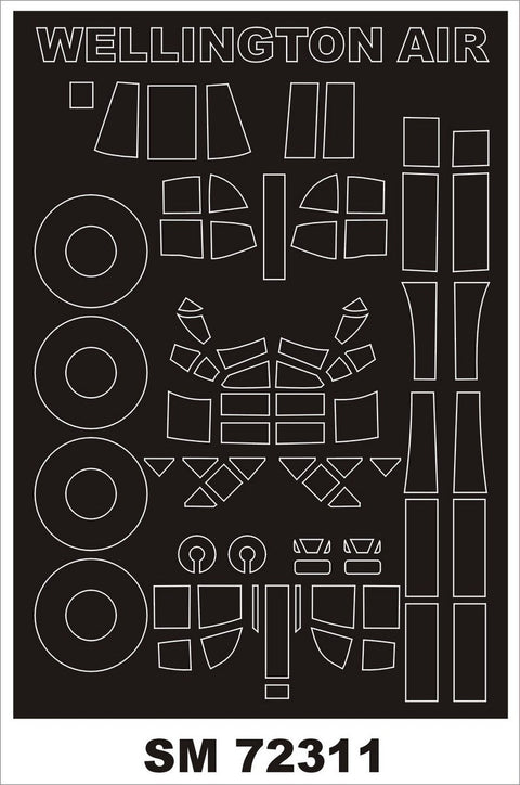 モンテックス SM72311 1/72 ウェリントン I(エアフィックス用) ミニマスク