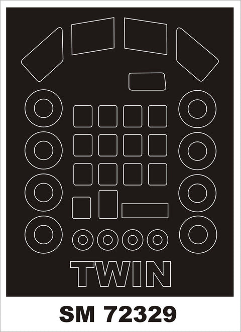モンテックス SM72329 1/72 ツインパイオニア(バロム用) ミニマスク
