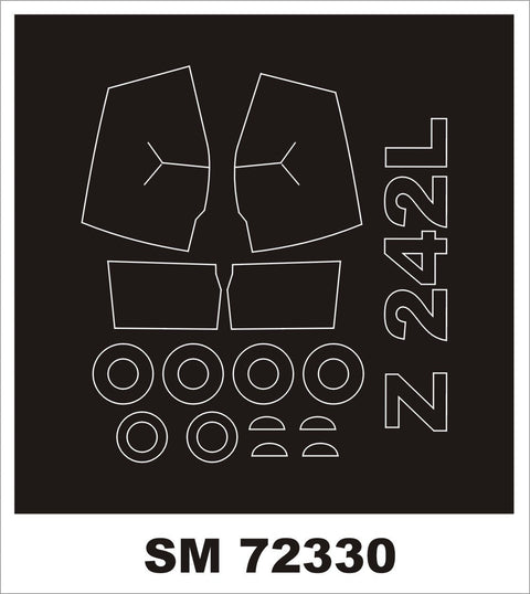 モンテックス SM72330 1/72 ズリン 242L(AZモデル用) ミニマスク