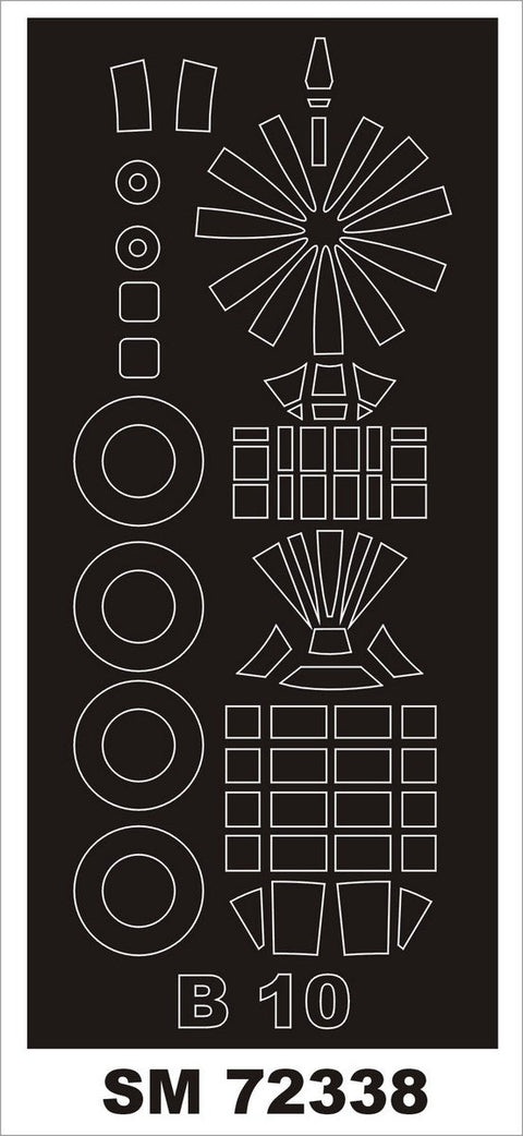 モンテックス SM72338 1/72 マーチン B-10(アズール用) ミニマスク