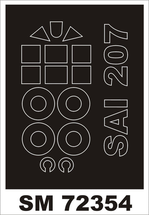 モンテックス SM72354 1/72 SAI 207(RSモデル用) ミニマスク