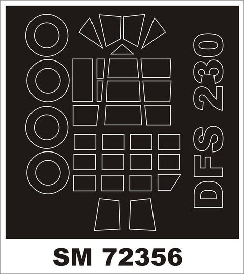 モンテックス SM72356 1/72 DFS 230(RSモデル用) ミニマスク