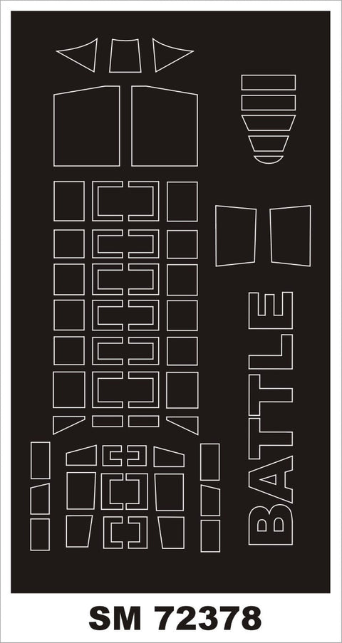 モンテックス SM72378 1/72 フェアリー バトル(アズール用) ミニマスク