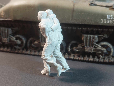 パンツァーアート FI35-208 1/35 アメリカ海兵隊の負傷した戦車兵セット