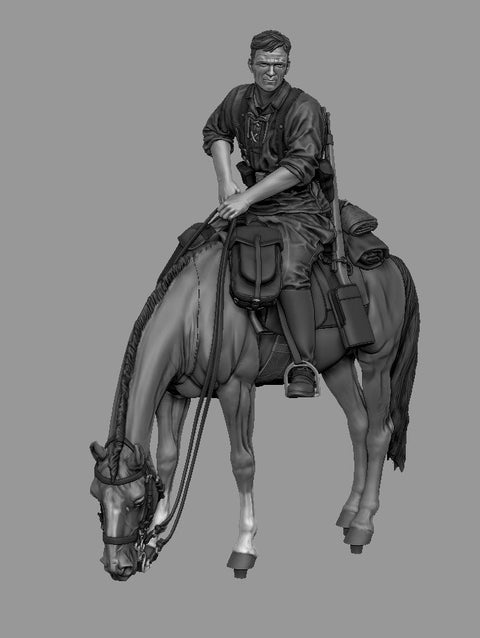 パンツァーアート FI35-224 1/35 ドイツ騎馬将校(第8武装SS師団「フロリアン・ガイヤー」)