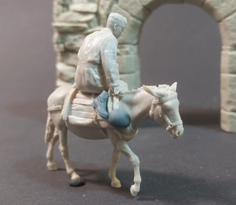パンツァーアート FI35-241 1/35 ロバに乗った負傷した降下猟兵