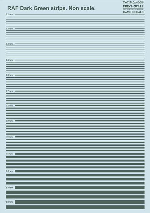 プリントスケール 048-camo ノンスケール RAF グリーン ストライプ
