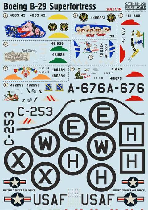 プリントスケール 144-008 1/144 ボーイング B-29 スーパーフォートレス