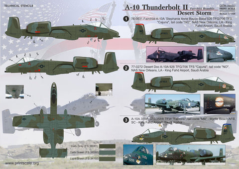 プリントスケール 144-011 1/144 A-10 サンダーボルトII