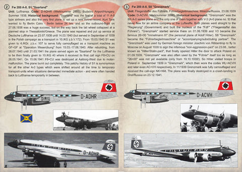 プリントスケール 72-238 1/72 フォッケウルフ Fw200 コンドル Part1 コンプリートセット