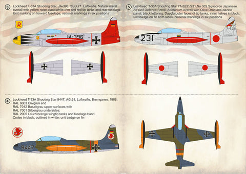 プリントスケール 72-270 1/72 ロッキード T-33A シューティングスター Part3