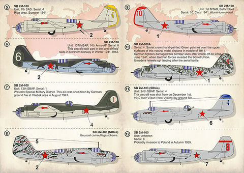 プリントスケール 72-293 1/72 ツポレフ SB-2 "カチューシャ" Part2