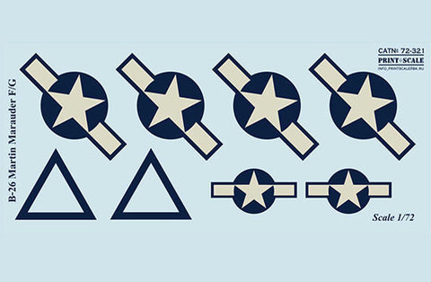 プリントスケール 72-321 1/72 マーチン マローダー B-26F/G コンプリートセット