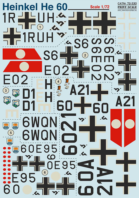 プリントスケール 72-330 1/72 ハインケル He60 Part1