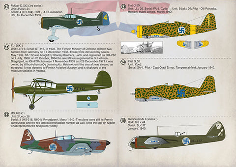 プリントスケール 72-332 1/72 フィンランド空軍 冬戦争