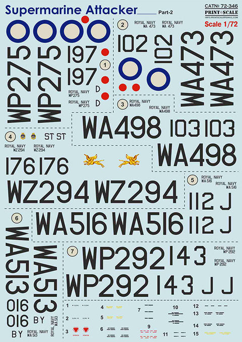プリントスケール 72-346 1/72 スーパーマリン アタッカー Part2