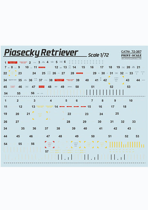 プリントスケール 72-387 1/72 パイアセッキ H-25 ミュール/HUP レトリバー コンプリートセット