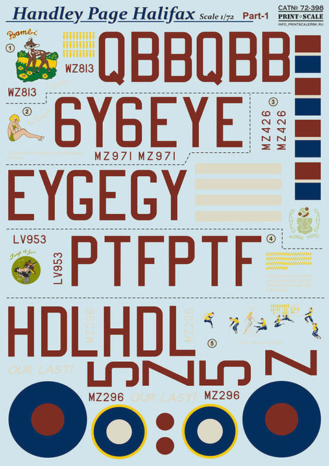 プリントスケール 72-398 1/72 ハンドレページ ハリファックス Part 1