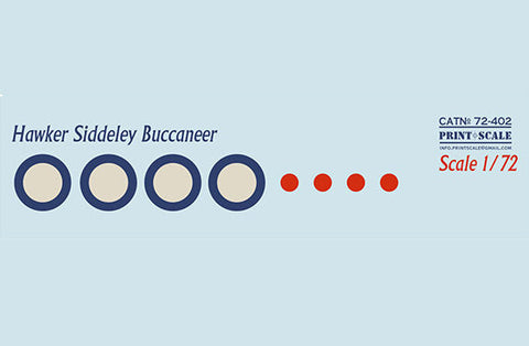 プリントスケール 72-402 1/72 ホーカー・シドレー・バッカニア Part 2