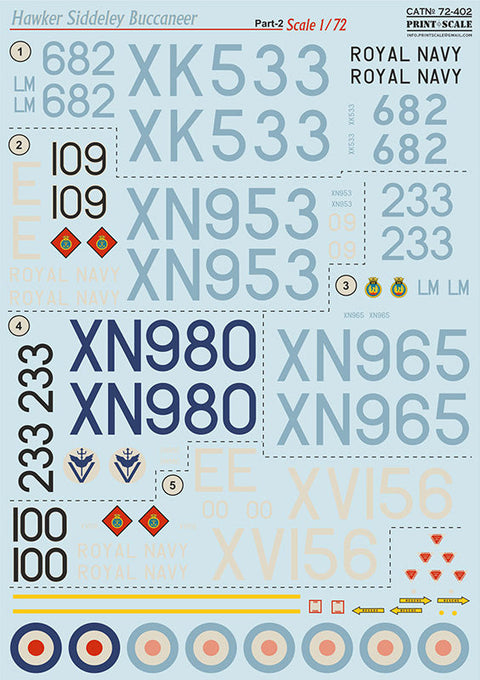 プリントスケール 72-402 1/72 ホーカー・シドレー・バッカニア Part 2