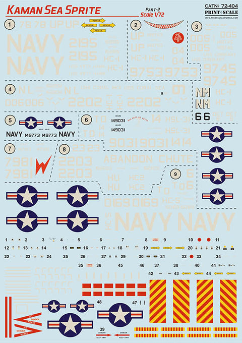 プリントスケール 72-404 1/72 カマン シースプライト Part2