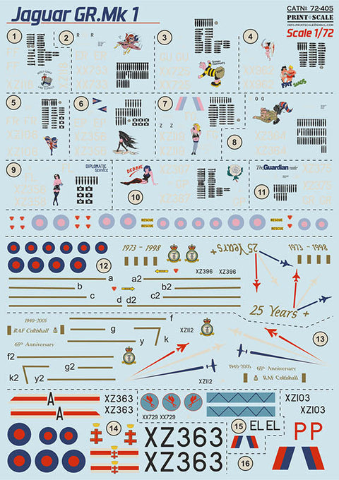 プリントスケール 72-405 1/72 ジャギュア GR Mk.1