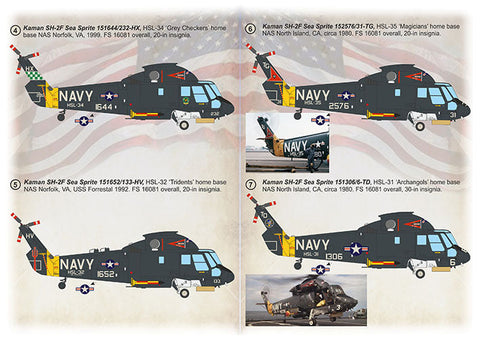 プリントスケール 72-488 1/72 カマン シースプライト H-2