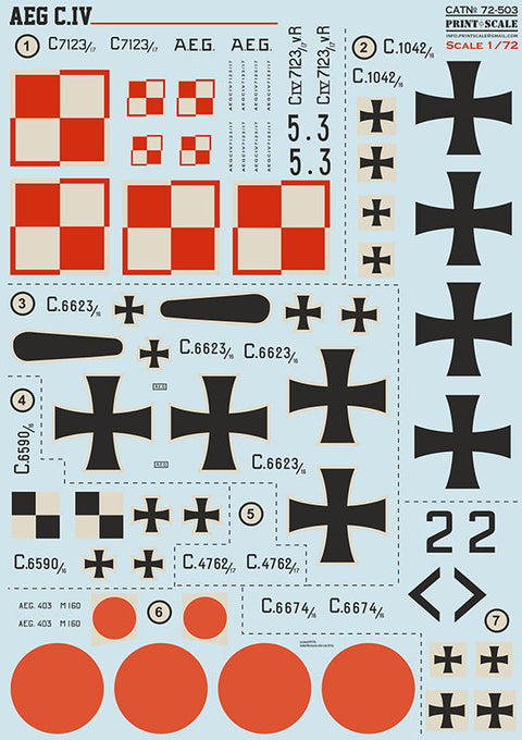 プリントスケール 72503 1/72 AEG C.IV