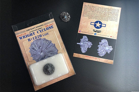 プリントスケール PSR48012 1/48 ライト R-1820 サイクロン 後期型