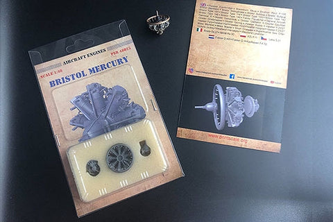 プリントスケール PSR48023 1/48 ブリストル マーキュリー 航空機用エンジン