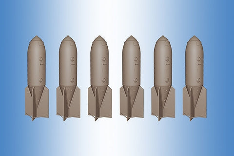 プリントスケール PSR72005 1/72 リフト付き爆弾トロリー WWII ドイツ空軍 SC 250 JA, L, L2