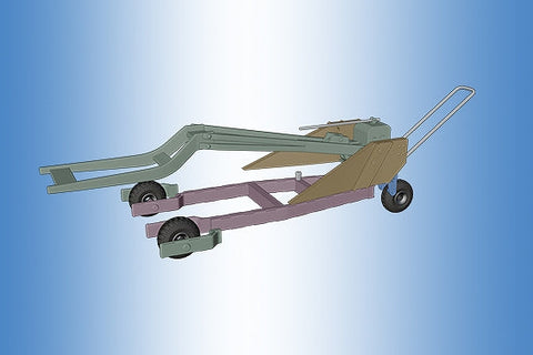 プリントスケール PSR72006 1/72 リフト付き爆弾トロリー WWII ドイツ空軍 SC 250 JB, JC, K