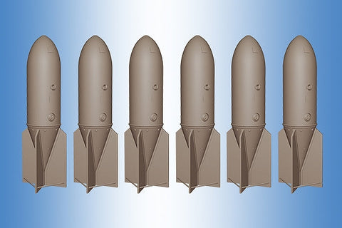 プリントスケール PSR72006 1/72 リフト付き爆弾トロリー WWII ドイツ空軍 SC 250 JB, JC, K