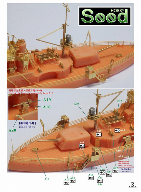 シードホビー SH700028 1/700 WWII タイ王国海軍ラッタナーコーシン級沿岸防御艦レジンキット