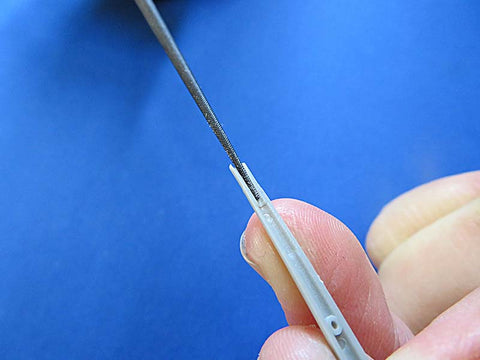 シモムラアレック AL-K115 錆に強い黒コート丸ヤスリ 先端0.5ミリ超先細丸BCF