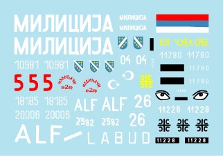 スターデカール 35-923 1/35 ボスニアの戦車 #1セルビア、クロアチア、ムスリム