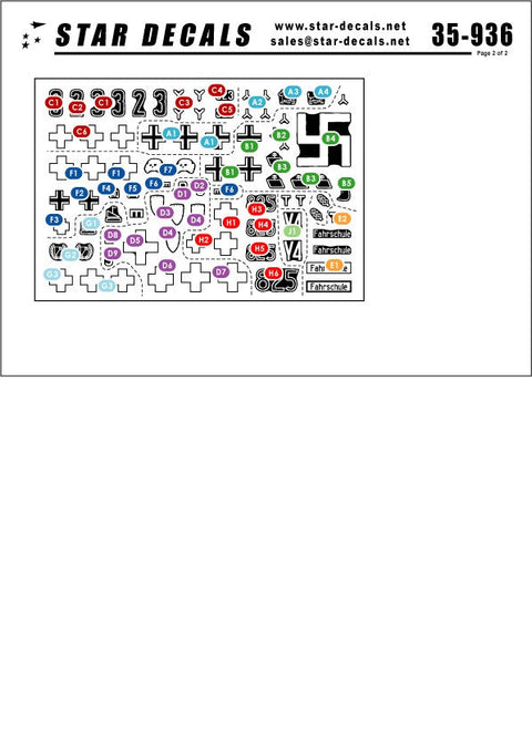 スターデカール 35-936 1/35 I号戦車特殊型・F型