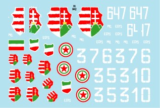 スターデカール 35-942 1/35 ハンガリー動乱 1956 #1 T-34-85, BTR-40 APC