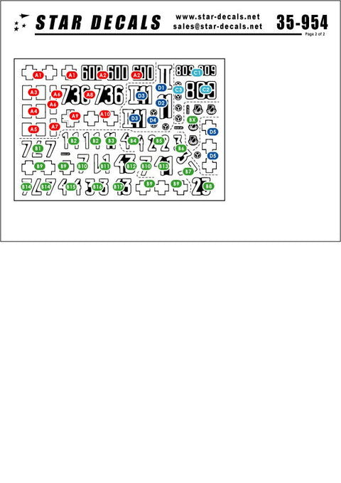 スターデカール 35-954 1/35 IV号戦車 J型 第 5 装甲師団, 第12装甲師団, 第1SS装甲師団 LAH